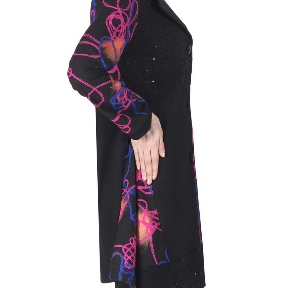 NWT Joseph Ribkoff Coat boho wedding cocktails - Picture 3 of 9